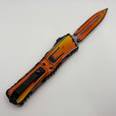 Pre-Owned Microtech Knives Combat Troodon Gen III Orange Comic Strip D/E Signature Series 1142-1ORCOMICS