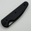 Chaves Knives Brad Blount The Phase 229 Black Knurled Aluminum Handles w/ Black Ti Hardware & Black PVD 154CM - Blue Label