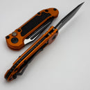 Microtech Knives LUDT Gen III Black P/S Tanto w/ Orange Handle 1136-2OR