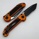 Microtech Knives LUDT Gen III Black P/S Tanto w/ Orange Handle 1136-2OR