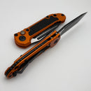 Microtech Knives LUDT Gen III Black F/S Tanto w/ Orange Handle 1136-3OR