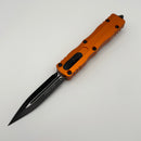 Pre-Owned Microtech Dirac Double Edge Black Standard & Orange 225-1OR