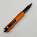 Pre-Owned Microtech Dirac Double Edge Black Standard & Orange 225-1OR