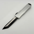Pre-Owned Heretic Knives Manticore E Grenade Blizzard Handle & Two Tone Battle Black Tanto MagnaCut H027F-14A-BLZ