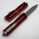 Microtech Scarab 2 Gen 3 Red Handles w/ D/E Apocalyptic M390MK 1280-10APRD