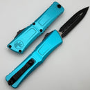Microtech Knives Combat Troodon Gen III Black Double Edge w/ Turquoise Handle 1142-1TQ