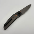 Pre-Owned Reate Knives VK-TRON Darkwash Titanium Handles w/ Zirconium & Copper Accents w/ Darkwash M390