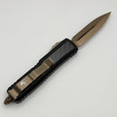 Pre-Owned Microtech Daytona D/E Bronze Standard w/ Carbon Fiber Inlays Signature Series 126-13CFIS