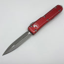 Pre-Owned Microtech Ultratech Double Edge & Distressed Red 122-10DRD