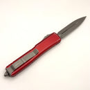 Pre-Owned Microtech Ultratech Double Edge & Distressed Red 122-10DRD