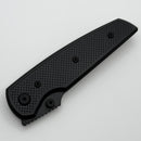Chaves Knives Jake McCoy The Disciple Street Black Knurled Aluminum Handles w/ Black Ti Hardware & Black PVD 154CM - Blue Label