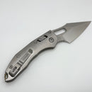 Pre-Owned Microtech Marfione Select Manual Stitch RAM LOK Titanium Handles & Stonewash M390MK w/ Double Vapor Blast & Bronze Accents 169RL-10MS1