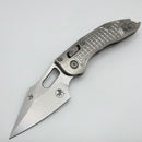 Pre-Owned Microtech Marfione Select Manual Stitch RAM LOK Frag Titanium Handles & Stonewash M390MK w/ Double Vapor Blast & Bronze Accents 169RL-10FRMS1