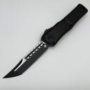 Pre-Owned Microtech Knives Combat Troodon Gen III Tactical Hellhound w/ Black Handle Signature Series 1219-1TS