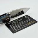 Marfione Custom Borka SB Galactic Acid Handles & Mirror Drop Point M390