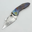 Marfione Custom Borka Stitch Cosmic/Galactic Handles w/ Double star Grind Mirror Blade