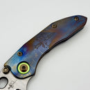 Marfione Custom Borka Stitch Cosmic/Galactic Handles w/ Double star Grind Mirror Blade