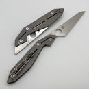 Spyderco Nand Titanium Handles w/ M398 (Non-Locking) C270TIP