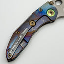 Marfione Custom Borka Stitch Cosmic/Galactic Handles w/ Double star Grind Mirror Blade