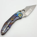 Marfione Custom Borka Stitch Cosmic/Galactic Handles w/ Double star Grind Mirror Blade