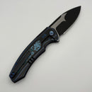 Pre-Owned We Knife Hyperactive Flipper Titanium w/ Arctic Storm Fat Carbon Handle & Vanax WE23030-3