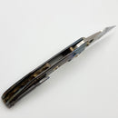 Marfione Custom Borka Stitch Cosmic/Galactic Handles w/ Double star Grind Mirror Blade