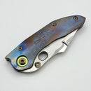 Marfione Custom Borka Stitch Cosmic/Galactic Handles w/ Double star Grind Mirror Blade