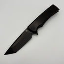Pre-Owned Chaves Knives Street Liberation Flipper Black PVD w/ Titanium Integral Handle & Tanto M390
