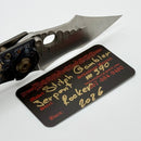 Borka Custom Stitch Ti2 Design Gambler w/ Serpent Rocked Blade/Backspacer