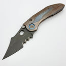 Borka Custom Stitch Serpent w/ Blood Wash & Cosmic Handles & Chisel Serrated M390 Blade
