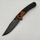 Pre-Owned Benchmade Crooked River w/ Burnt Copper Aluminum/Black Canvas Micarta Handles & DLC Battlewash MagnaCut 15080BK-04