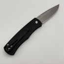 Pre-Owned Pro-Tech Whiskers Bolster Release Black w/ Textured Bolsters & Stonewash 154-CM BR-1.3