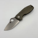 Pre-Owned Spyderco SpyNano Flash Batch Micarta/Titanium & M398 C268MTIP