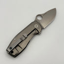 Pre-Owned Spyderco SpyNano Flash Batch Micarta/Titanium & M398 C268MTIP