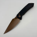 Pre-Owned Tenable Knives Fenrir Black Frag G10 Handles & Rose Gold Coated Nitro-V T1034V8