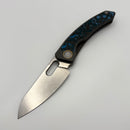 Pre-Owned Maxace Black Mirror TC4 Blue Fat Carbon & Titanium Handles w/ Stonewash MagnaCut