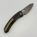 Pre-Owned Maxace Black Mirror TC4 Blue Fat Carbon & Titanium Handles w/ Stonewash MagnaCut