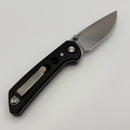Pre-Owned Reate Knives PL-XT Black Micarta w/ Black G-10 Inlays & Stonewash Nitro-V
