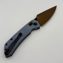 Pre-Owned Tenable Knives Fenrir Blue Micarta Handles & Rose Gold Coated Nitro-V T1034V6