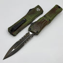 Microtech Knives Combat Troodon Gen III Outbreak D/E Partial Serrated Signature Series 1142-2OBDS