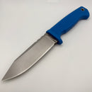 Pre-Owned Demko FreeReign USA Made Clip Point 3V & Blue Rubberized Handle Fixed Blade