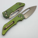 Heretic Custom Koschei Antique Green Titanium Handles & Bronze Cracked Ice M390