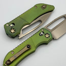 Heretic Custom Koschei Antique Green Titanium Handles & Bronze Cracked Ice M390