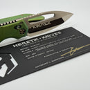 Heretic Custom Koschei Antique Green Titanium Handles & Bronze Cracked Ice M390