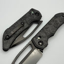 Heretic Custom Koschei Marbled Carbon Fiber Handles & DLC High Polish M390