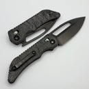 Heretic Custom Koschei Marbled Carbon Fiber Handles & DLC High Polish M390
