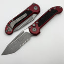 Microtech Knives LUDT Gen III Apocalyptic Partial Serrated Tanto w/ Merlot Handle 1136-11APMR