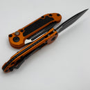 Microtech Knives LUDT Gen III Black Partial Serrated S/E w/ Orange Handle 1135-2OR