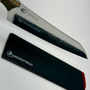 Microtech Chef's Knife Proof Run Ivory G-10/Bronze Ti Handle w/ San Mai Damascus M390 3000B-16IVPR