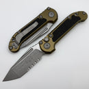 Microtech Knives LUDT Gen III Apocalyptic Tanto Part Serrated w/ OD Green Handle 1136-11APOD